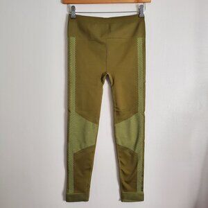 NWT High Rise Leggings Green Women Size S